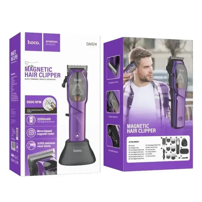 Hair clipper Hoco DAR24 purple Фото num