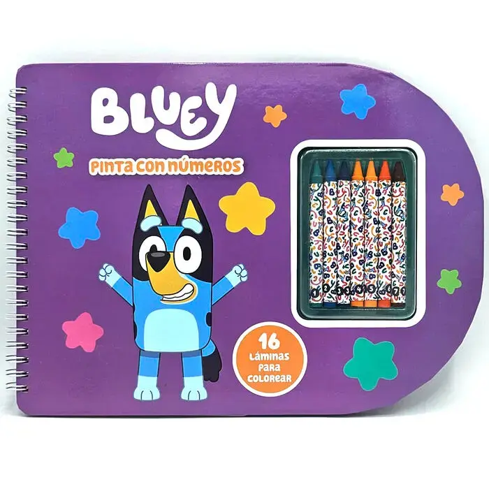 Bluey gleznošana pēc numuriem burtnīca