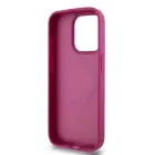 DKNY PU Leather Repeat Pattern Stack Logo MagSafe Case for iPhone 15 Pro Pink — Photo 4