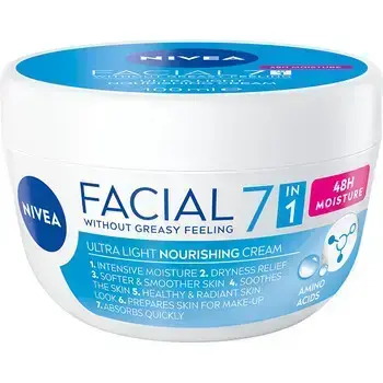 Nivea Facial Ultra Light Nourishing Cream - Výživný denní krém 100ml