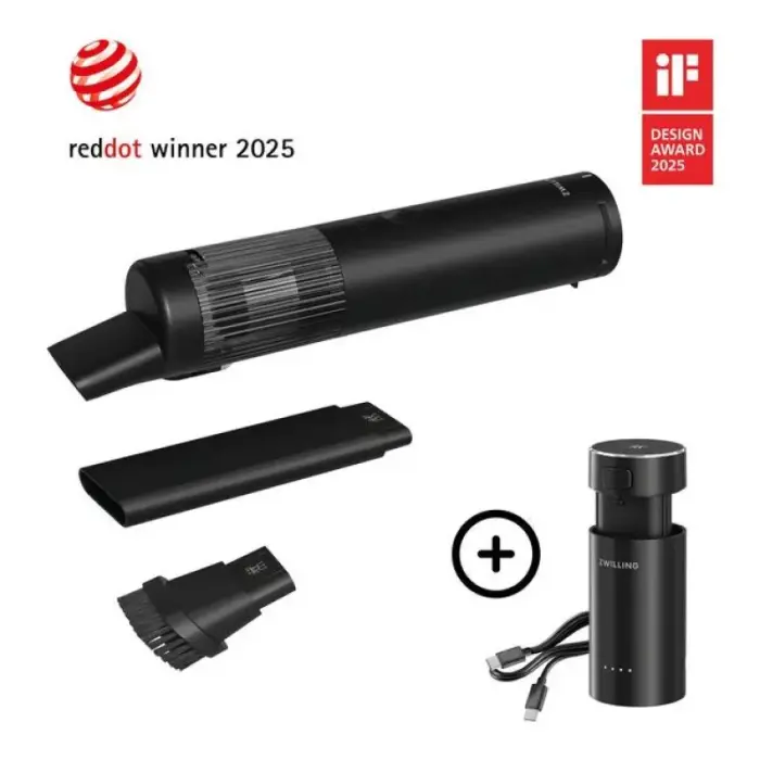 ZWILLING 1030462 Cordless Kitchen Vacuum Cleaner Black