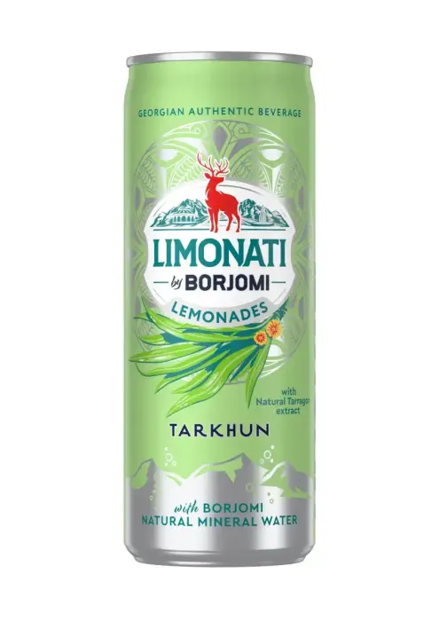 Limonati by BORJOMI Limonāde, Estragons, bundža, 0.33l (DEP)