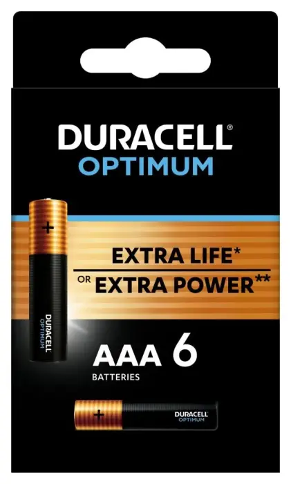 Duracell Optimum alkalická Battery 6 ks (AAA)