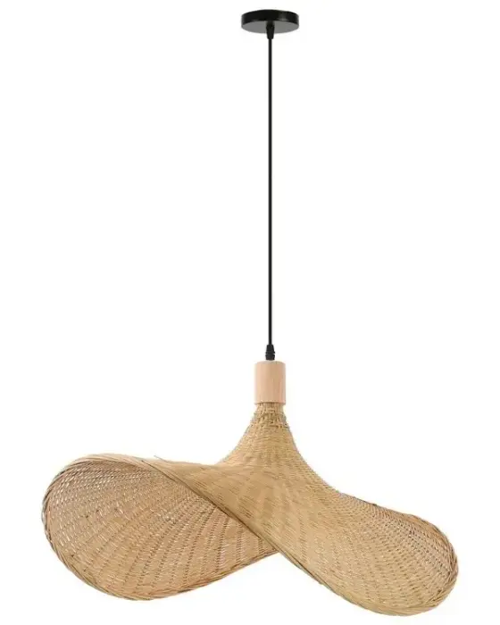 IMMAX BOHO SOMBRERO designové závěsné valgusti D70cm, E27, přírodní ratan