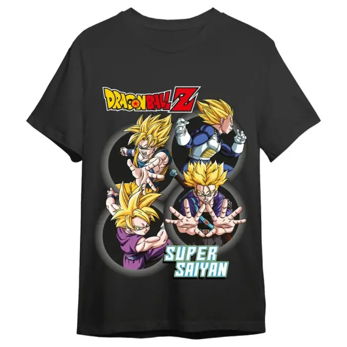 Dragon Ball Z Super Saiyans pieaugušo T-krekls