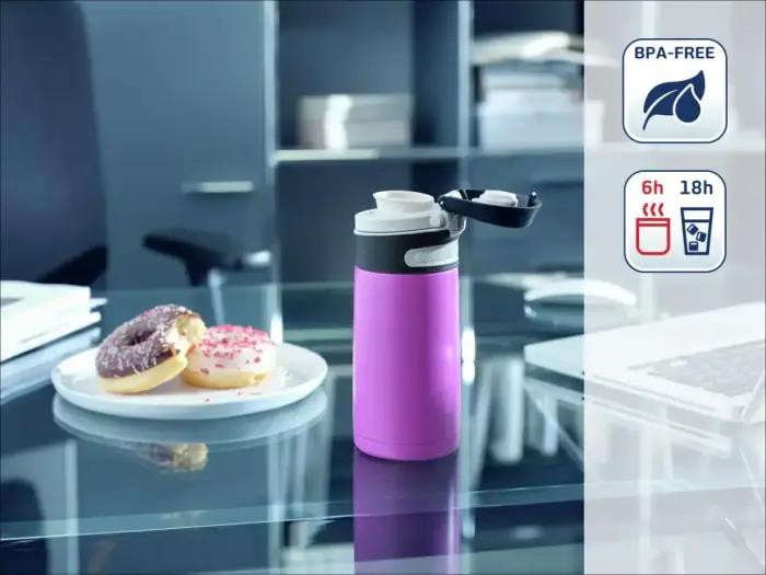 LEIFHEIT Termokrūze Flip 350ml violeta Foto 2