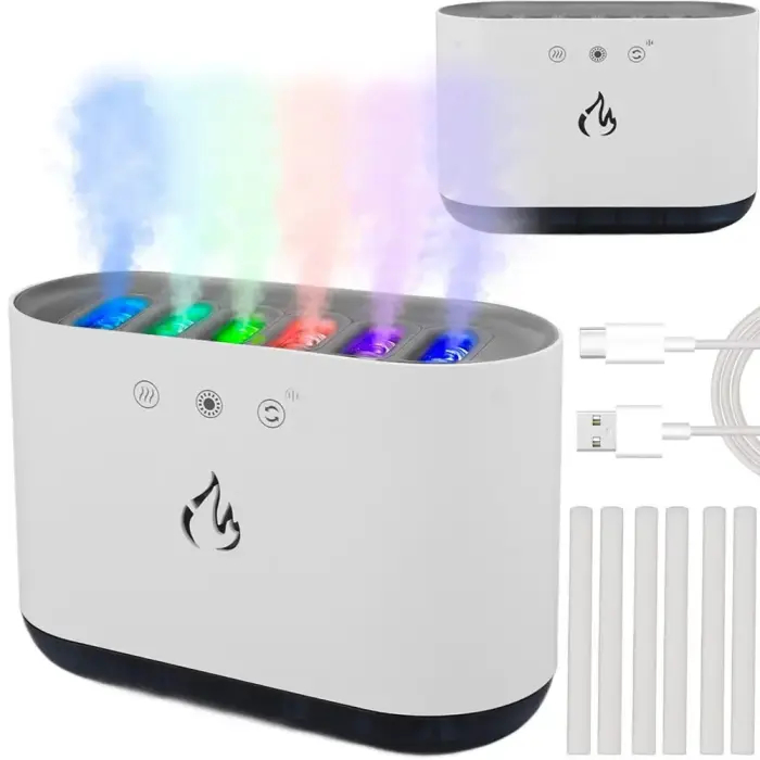 Compin air humidifier diffuser led light rgb aromatherapy 6 nozzles