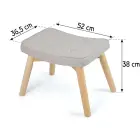 Podnóżek do fotela Norse Sofotel szary Foto 5