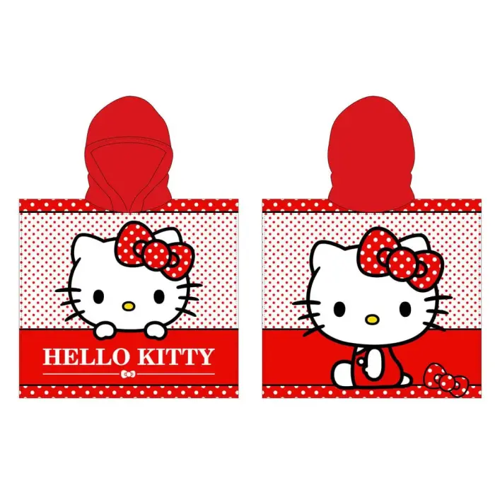 Hello Kitty Microfibre Poncho Towel