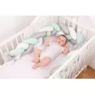 Braided Cot Bumper 200 cm Mint — Photo 2