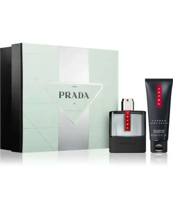Prada: Luna Rossa Carbon komplekt, tualettvesi meestele, 50 ml + Luna Rossa Carbon värskendav dušigeel, 75 ml