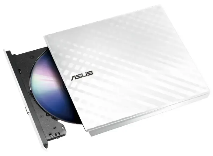 ASUS SDRW-08D2S-U LITE/WHITE/ External slim/ DVD-RW/ white/ USB