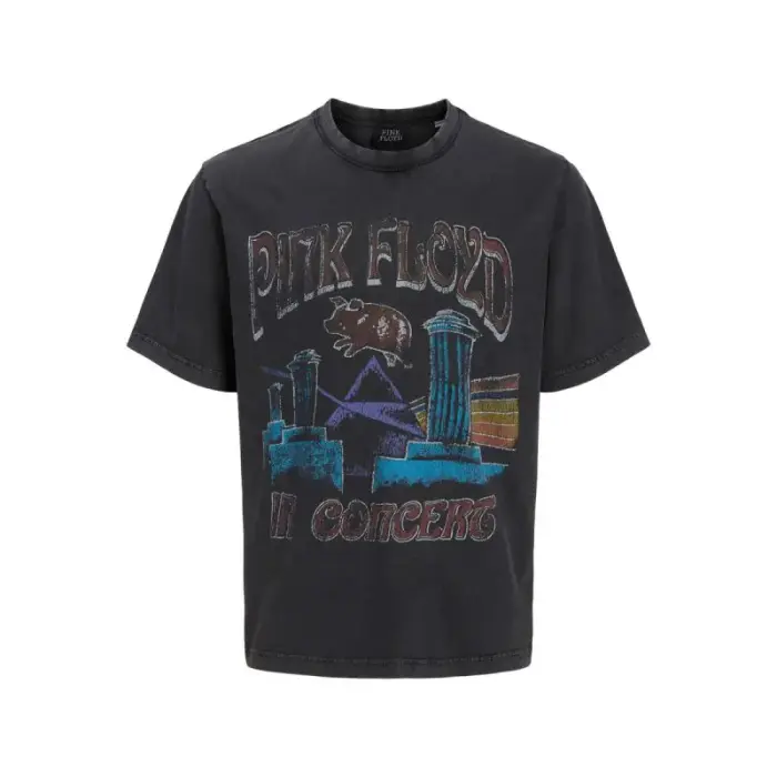 Jack&Jones marškinėliai Pink Floyd TEE SS CN STYD 12290792 BLACK, dydis L