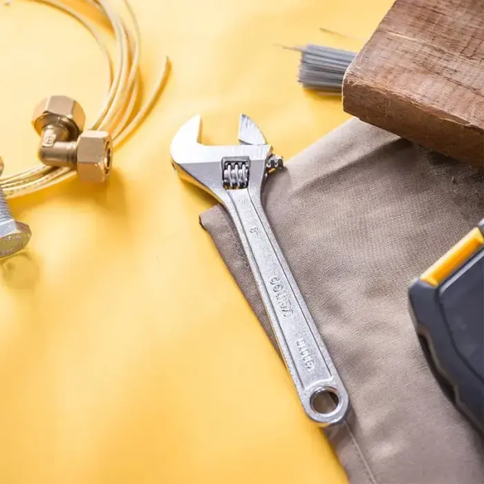 Adjustable Spanner 8" Deli Tools EDL008A (silver) Photo