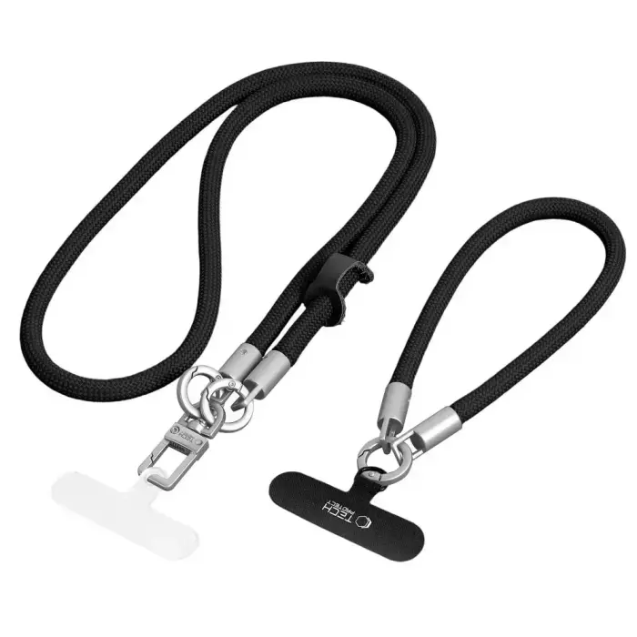 TECH-PROTECT C10S Rope Crossbody & Wrist Strap Black/Titanium