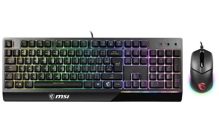 MSI gaming keyboard and mouse Vigor GK30 COMBO/ wired/ RGB backlight/ USB/ CZ layout