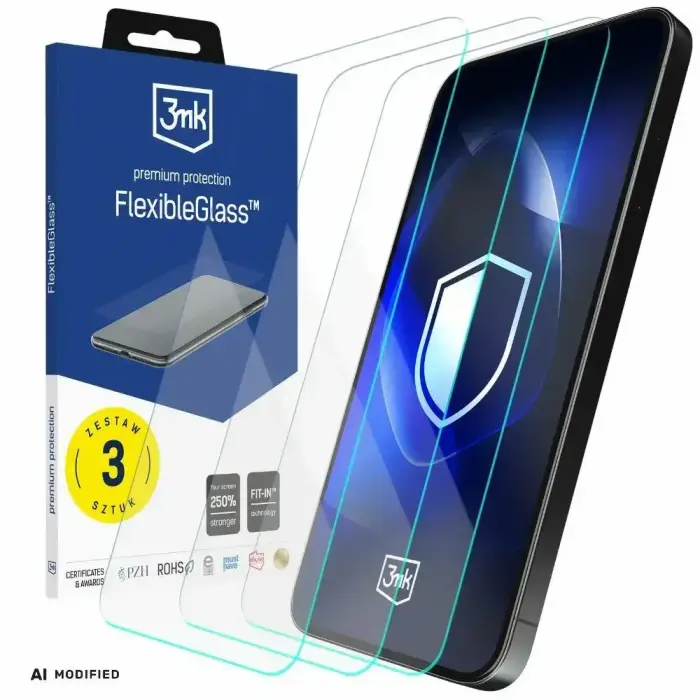 3MK FlexibleGlass Hybrid Glass for iPhone 17 Pro / 18 Pro – 3 pcs