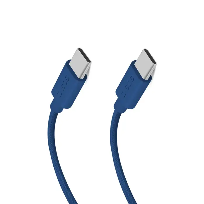 SBS Pīts USB-C uz USB-C kabelis 60W 1.5m - Zils