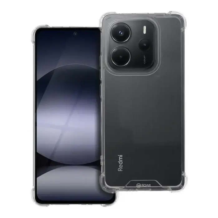 ROAR Armor vāks Xiaomi Redmi Note 14 5G viedtālrunim, Caurspīdīgs