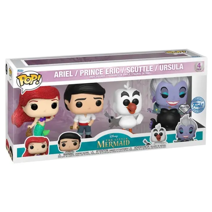 Funko POP iepakojums 4 figūras Disney Little Mermaid Exclusive