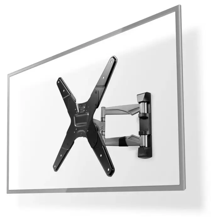 NEDIS nástěnný TV držák/ 23 - 55"/ nosnost 30 kg/ náklon 20°/ otočný 0 - 180°/ Full Motion/ ocel/ black