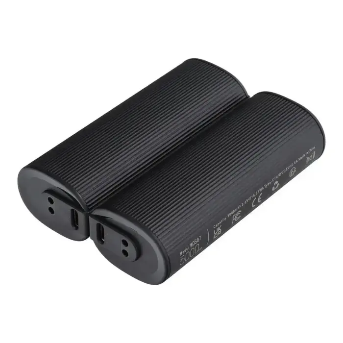 Veger W0587 2 gab. Powerbank | 10 000 mAh | Roku sildītājs | melns, sudraba