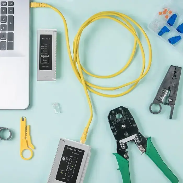 Qoltec Cable networks tester | RJ45 | RJ12 Photo