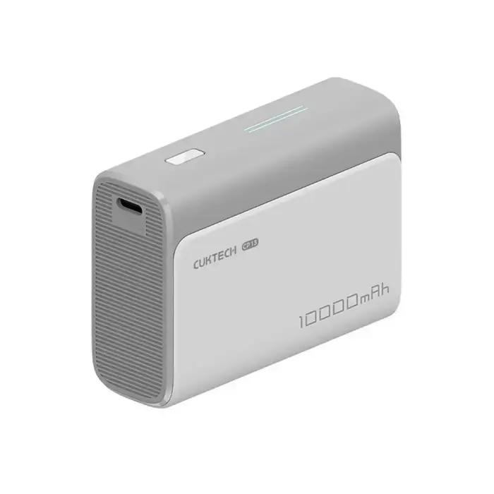 CUKTECH 30W 10000mAh Powerbank ar USB-C un USB-A - CP13 - Pelēks