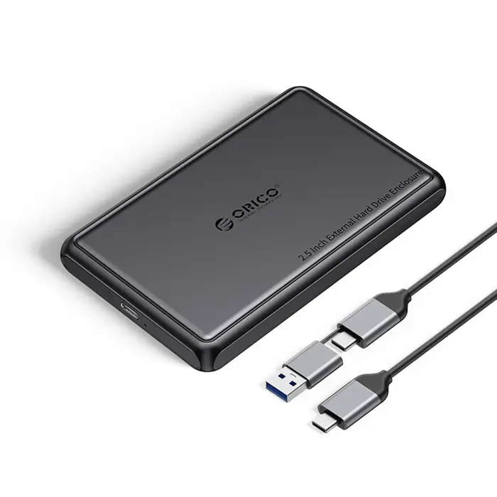 Orico DDL25-C3 2.5" HDD/SSD Enclosure USB-C 5Gbps – Black