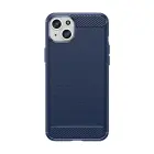 Flexible carbon pattern case for iPhone 15 Plus - Blue — Photo 1