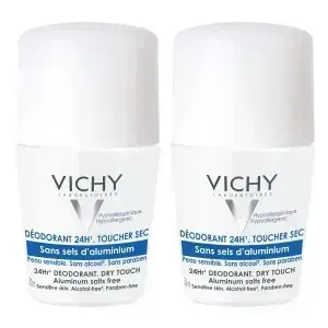 Vichy 24HR Alumiiniumisoolavaba Kuiv puudutus Deodorant Rull-on Duo 2 x 50 ml