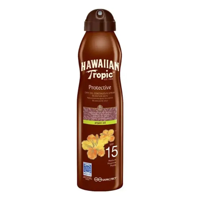 Hawaiian Tropic Sausā argana eļļa SPF15 177ml