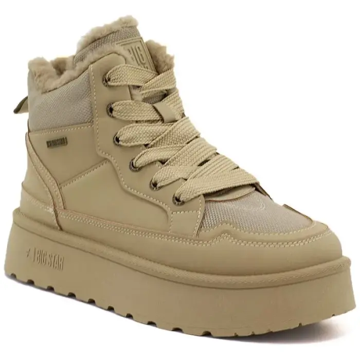 Beige Big Star UU274166 Sieviešu platform snow zābaki - Buty: 40