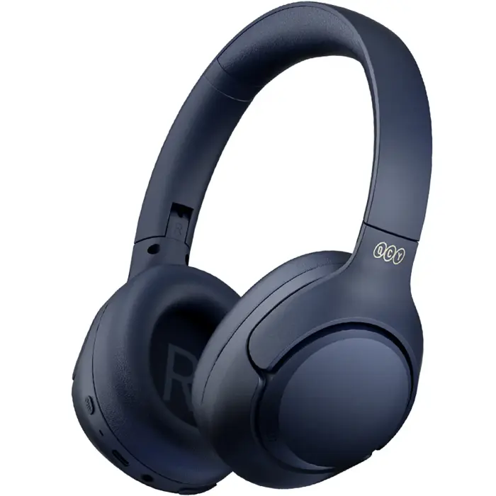 QCY H3 belaidės ant ausų uždedamos ausinės su ANC, Bluetooth ir Hi-Res Audio – mėlynos