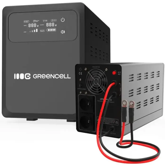 UPS nepārtrauktas barošanas bloks Green Cell PowerCore 1200VA 800W AVR 12VDC LCD
