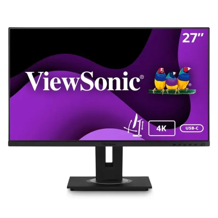 ViewSonic VG2756-4K UHD USB-C monitorius su Ethernet, 3840x2160
