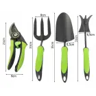 Garden tool set: pruning shears, hoe, spade, fork (4-piece set) — Photo 7