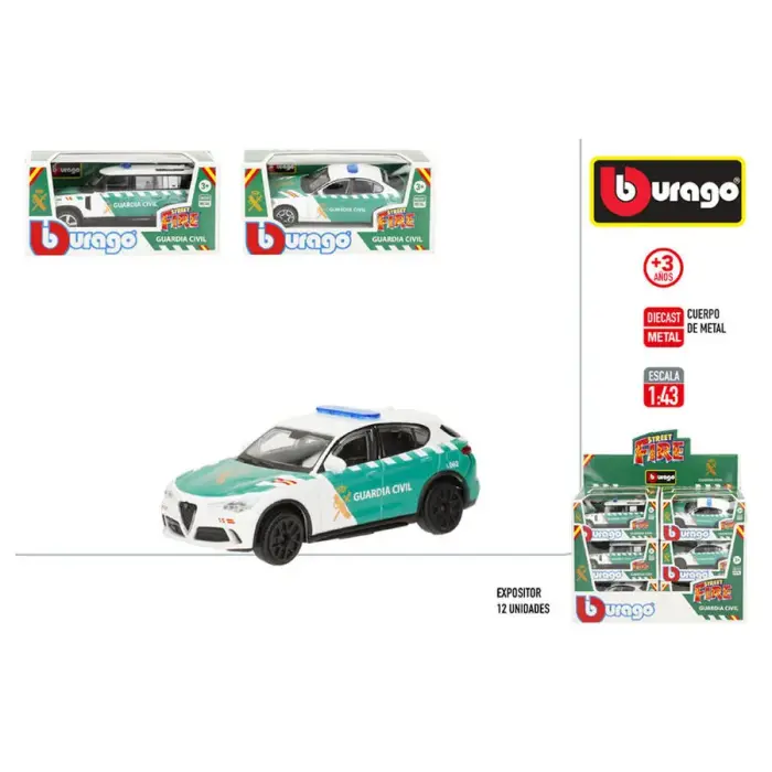 Street Fire Civil Guard sorteeritud metallist auto