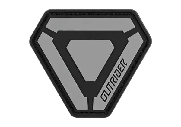 „Outrider“ logotipo lopas