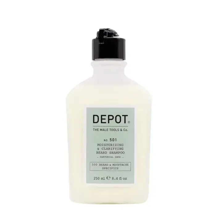 Depot 500 Beard & Mustache Specifics Nr. 501 Niisutav ja puhastav habemešampoon, 250 ml