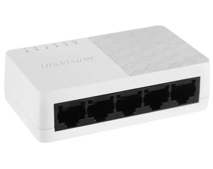 HIKVISION switch DS-3E0105D-O/ 5x port/ 10/100 Mbps RJ45 ports/ 1 Gbps/ power supply 5 VDC, 0.6 A