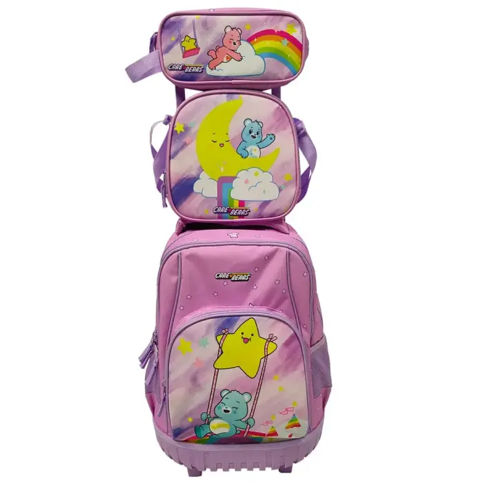 Care Bears Trolley set + pencil case + lunch bag