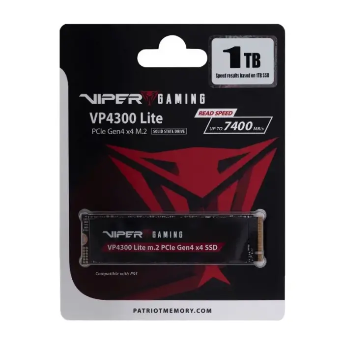Patriot Viper VP4300L M.2 PCI-Ex4 NVMe 1TB cietvielu diskdzinis