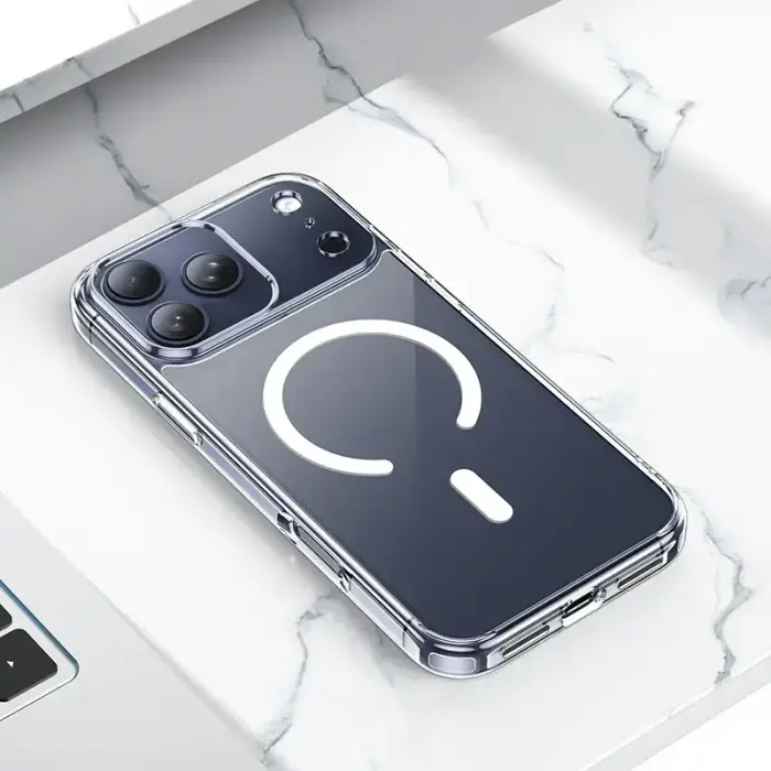 Borofone Case BI5 Ice Shield Magnetic Iphone 17 Pro Max transparent Photo