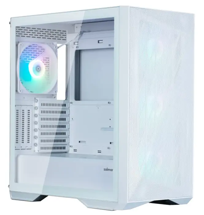 Zalman PC Case Z9 Iceberg white / Middle tower / ATX / 4x140mm fan ARGB / temStylusvané sklo / white