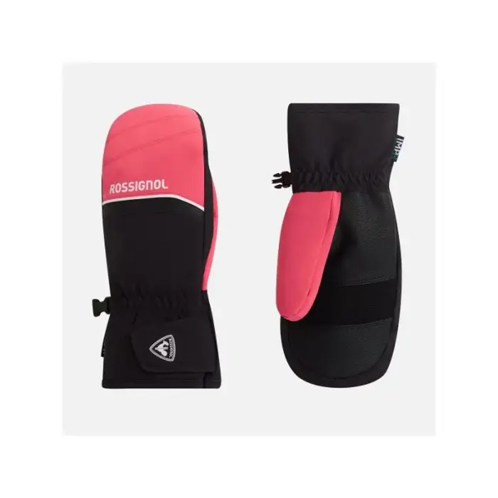 ROSSIGNOL JR TECH IMPR M children's ski gloves pink, size 14