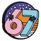 3D sticker set "67", 5 pcs — Photo 3