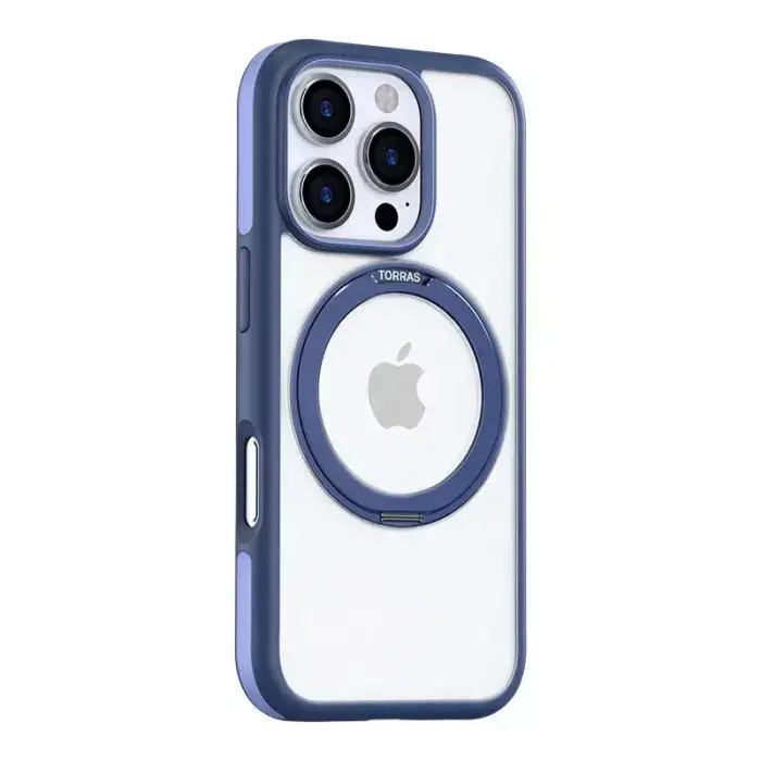Torras Ostand R Fusion sērijas vāks iPhone 16 Pro (Zils)