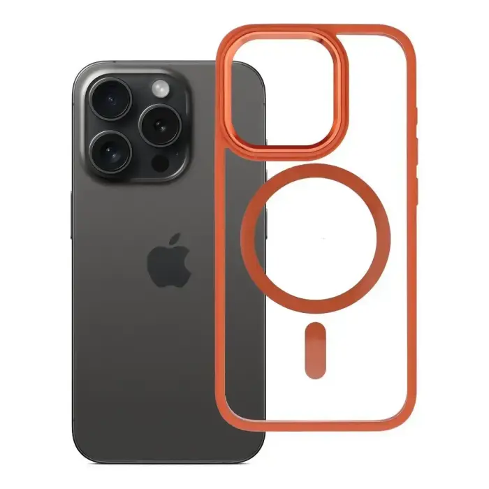 ROAR Mag Bumper ümbris iPhone 15 Pro, oranž