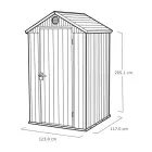 Dārza šķūnis Darwin 4x4 brūns Foto 10